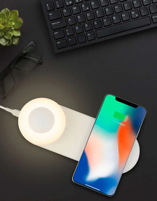 Load image into Gallery viewer, Wireless Charging Dot Night Light
