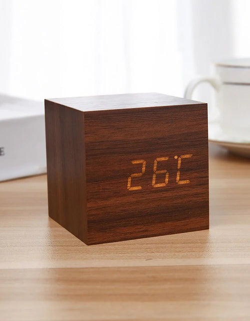Load image into Gallery viewer, Wooden Minimalist Table Clock
