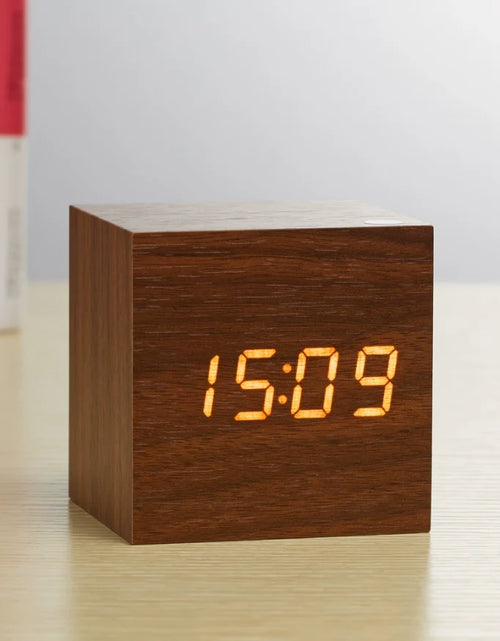 Load image into Gallery viewer, Wooden Minimalist Table Clock
