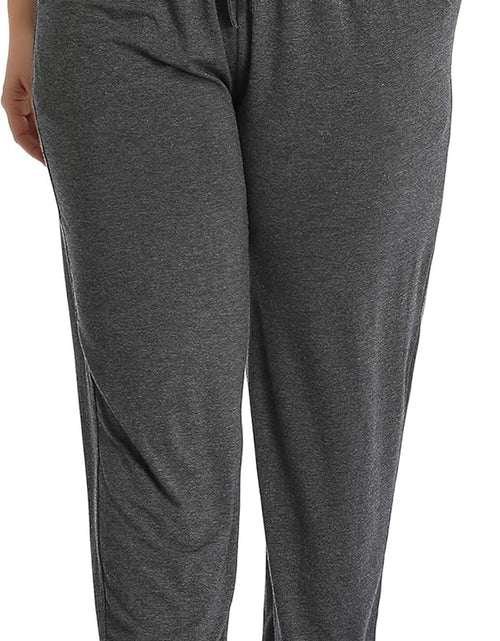 Load image into Gallery viewer, Women&#39;S plus Size Casual Lounge Yoga Pants Comfy Relaxed Joggers Pants Drawstring with Pockets
